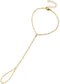 Dainty Gold Hand Chain Bracelet,18K Real Gold Plated Minimalist Handmade Beaded Finger Chain Bracelets for Women...