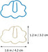 Tofficu 60Pcs Paper Clips, Small Clouds Shaped Paperclips, Creative Office Cute Paper Clip for Office School...