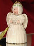 Lenox Christmas Angel with snowflake ornament Ivory Porcelain 24 k Gold New In box...