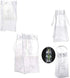 Sohapy 2 Pack Portable Collapsible Clear Ice Wine Bag Pouch Cooler Bag with Handle for Party,Outdoor,Champagne,Cold Beer,White Wine (2)...