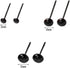 BESTCYC 1Box(100pcs) 3-12mm 10 Different Size Mini Black Glass Eyes Needle Felting Bears Dolls Toy Teddy Puppets Decoys Sewing Arts Crafts Eyes Ki...