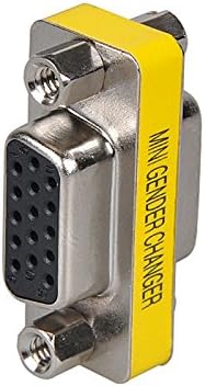 VGA SVGA 15 Pin Female to Female F/F Mini Gender Changer Adapter Connector...
