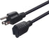 Short Power Extension Cord,16AWG/13A,Outlet Saver, 3 Prong Male Plug to Female Socket Heavy Duty Power Extension Cable (6FT/1.8M)...