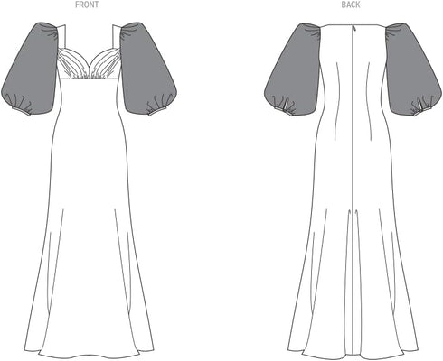 Vogue Misses' Close-Fitting Lined Dress Sewing Pattern Packet by Badgley Mischka, Design Code V2009, Sizes 8-10-12-14-16, Multicolor...