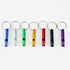 Set of 12 Extra Loud Whistles for Camping Hiking Hunting Outdoors Sports and Emergency Situations, Sturdy but Light Aluminium Key Chain Signals...