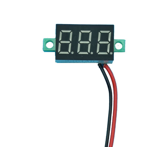 9pcs Voltage Meter 0.36 Inch 2 Wire DC 0-32V with Three Digit Panel LED Display Panel Mount Car Motorcycle Battery Monitor Tester Reverse Polarity...