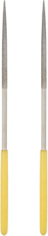 uxcell Diamond Needle Files, 3mm x 140mm Round Type File Handles Hand Tool for Metal Wood Stone Marble 2pcs...
