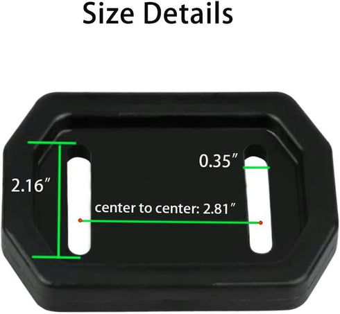 2 Pack Snowblower Skid Shoes Slide Shoe with Mounting Hardware for 731-06439 Polymer Snow Blower Slide Shoe...
