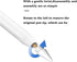 Upgraded Replacement Tips for Apple Pencil,No Wear Precise Control Stylus Pen Tip,Compatiable with 1st and 2nd Generation Pencil Tip,White,6 Pack...