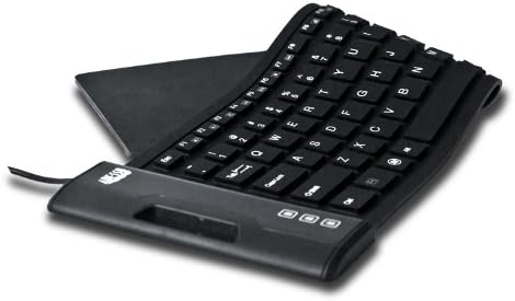 Adesso AKB-222UB - SlimTouch 222 Waterproof Flexible Keyboard for Windows 8/7/Vista/XP/2000, Compact Size, Black...