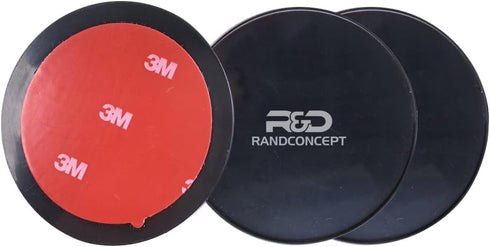 Randconcept - 70mm Adhesive Dashboard Pad Mounting Disk with Adhesive for Suction Cup Phone Mount & compatible for Garmin GPS Suction Mount | 3.74...