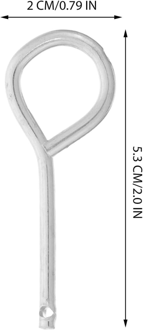 HEMOTON 10pcs Lock Pin Iron Pull Pins for Enhanced Safety Reliable Replacement for Fire Equipment Essential Accessory for Vehicle Protection...