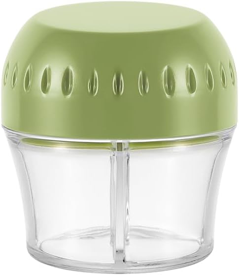 4 Compartment Spice Jar - Plastic Jar with Lids - Airtight Storage for Kitchen Counter...