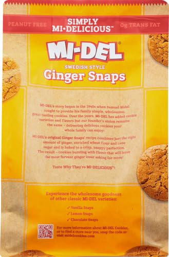 Mi-Del Ginger Snaps 10 oz...