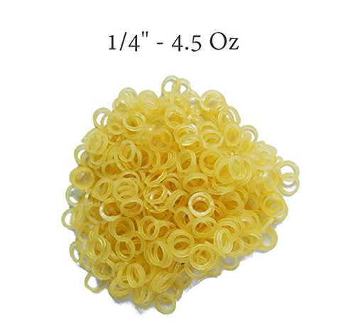 SmileSupplies Orthodontic Intraoral Latex Elastics Tooth Colours Pack of 100 Pcs + Free Placer for Braces (1/4" - 4.5 Oz)...