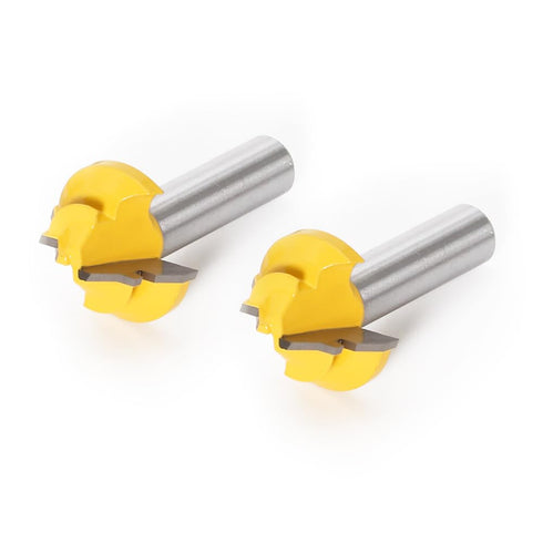 45 Degree Lock Miter Router Bit 1/2 Inch Shank.Woodworking Tools Joint Router Bits?Wood Milling Cutter Glue Joint Tools Set (1/2inch Shank, 1-3/8"...