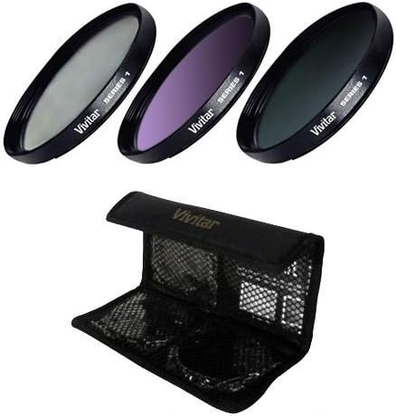Vivitar VIV-FK3-46 3 Piece Filter Kit 46mm (Black)...