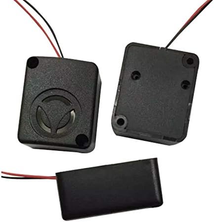 12V DC Black Mini Piezo Alarm Siren 110dB Insurance Safes Anti-Theft Alarm High-Decibel Buzzer for Car?Pack of 5?...