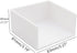 White Sticky Notes Holder, 3x3 Inch Memo Holder, Sticky Notes Cube Dispenser, PS Notepad Organizer for Home and Office Desk Organization...