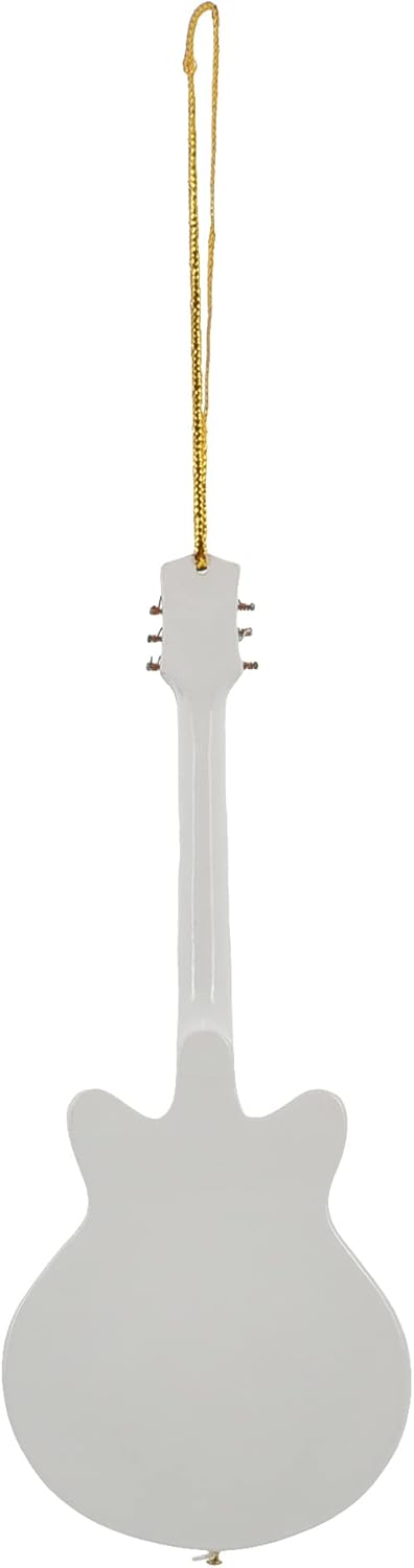 Broadway Gifts 5.5" White Wood Hollow Boby Electric Guitar Ornament Decoration...