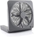O2COOL Treva 10-Inch Portable Desktop Air Circulation Battery Fan, 2 Speed, Compact Folding & Tilt Design, with AC Adapter (Graphite)...