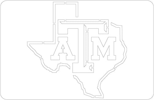 Texas A&M in Texas Mini Stencil - TAMOOS-202...