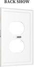 Funny Cow Rustic Farmhouse Animal Cattle Single Duplex Light Switch Cover Outlet Covers Wall Plate Decorative Receptacle Switchplate Electrical Fa...