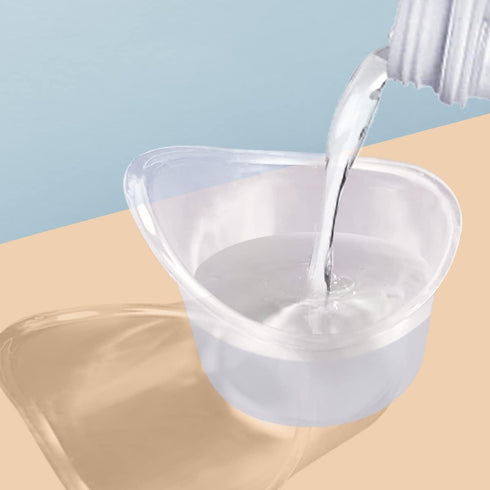 65 Pcs 5ml Disposable Eye Wash Cups Portable Plastic Measuring Cup Eye Flush Cleaning Cups...