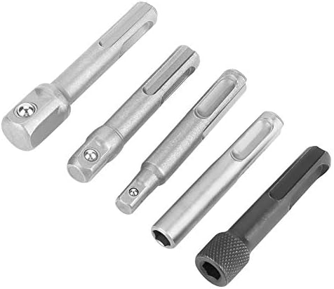 Socket to Drill Adpater 3PC SDS Plus Steel Socket Adapter 2PC SDS Socket Hexagonal Extension Electric Tool Accessories...