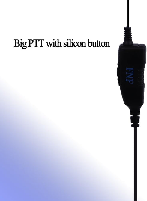 Swivel C-Shape Style Earpiece with PTT Compatible for Kenwood NX-1200 NX-1300 NX-P1200 NX-P1300 NX-3220...