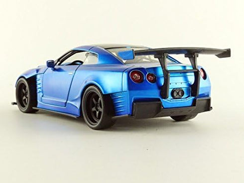 Jada Toys Fast & Furious 1:24 2009 Brian's Nissan GT-R R35 Ben Sopra Die-cast Car, Toys for Kids and Adults Blue...