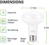 BR25/R25 Led Can light bulbs, 9W Dimmable Flood Lights (75W Equivalent), E26 Medium Base Bulb 3000K Soft White for Indoor Outdoor Lighting, Pack o...
