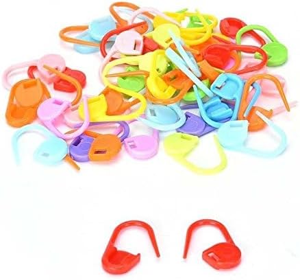 100Pcs/set Colorful Plastic Knitting Crochet Locking Stitch Markers Crochet Latch Knitting Tools Needle Clip Hook FBA......