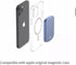 Magnetic Wireless Portable Power Bank, Strong Magnet for iPhone 12/13/Mini/Pro/Pro Max (5000 mAh, Blue)...