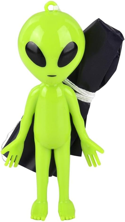 Forest & Twelfth Alien Paratroopers with Parachutes, 12Pcs, 4 Inch Extraterrestrial Toys for Boys & Girls, Space-themed for Outdoor Play, Collecti...