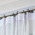Hotop 30 Pcs Metal Drapery Curtain Rings 0.98/1.26/1.65 inch Interior Diameter and 30 Pcs Hanging Curtain Drapery Pin Hooks for Window Door Shower...