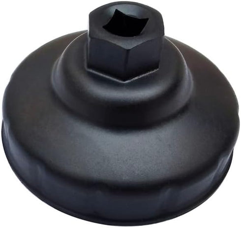 76mm 12 Flutes Oil Filter Wrench for BMW and Harley Davidson - Steel Cap Socket Removal Tool With 76x 12 Flutes...