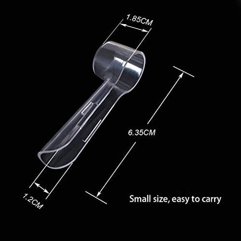 4 Packs Hygienic Protective Cover + 1 Electric Toothbrush Heads Storage Case for Oral B Toothbrush Heads...