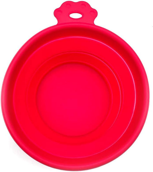Large Collapsible Dog Cat Bowl Travel Water Food Bowls, 2 Pack Portable Foldable Pet Bowl for Walking Parking Outdoors Traveling...