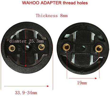 Trigo Bicycle Bike Computer Mount Insert Kit Base Adaper for Garmin K-Edge Bryton Wahoo MIO Giant Out Front Replacement Co-Polymer?Wahoo...
