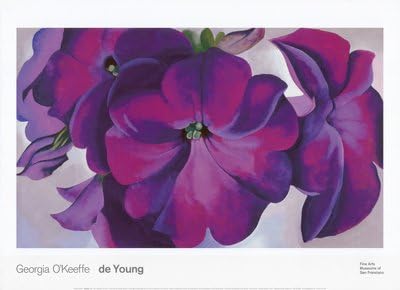 McGaw Graphics Georgia O'Keeffe Petunias 1925 Art Print Poster, Overall Size: 36x26, Image Size: 33x19.75...