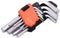 Edward Tools Pro 9 Piece Short Hex Allen Wrench Set - Metric 10mm - 1.5mm - Harden CRV Steel - Optimum Strength Steel - Organizer Tool Clip for Qu...