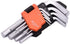 Edward Tools Pro 9 Piece Short Hex Allen Wrench Set - Metric 10mm - 1.5mm - Harden CRV Steel - Optimum Strength Steel - Organizer Tool Clip for Qu...