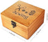 Sewing Kit Basket, Wooden Sewing Box with Accessories, Home Sewing Repair Tool Kit Sewing Starter Kit for Adults Kids...