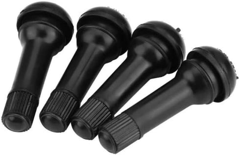 TR414 Rubber Snap-in Tire Valve Stem for Tubeless 0.453 Inch 11.5mm Rim Holes on Standard Vehicle Tires (Set of 4)...