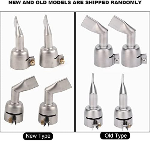 Welding Gun Nozzle, 2Pcs 120 Degree Hot Air Gun Welding Nozzle Stainless Steel Flat Nozzle Weld Torch Accessories for PVC PP...