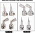 Welding Gun Nozzle, 2Pcs 120 Degree Hot Air Gun Welding Nozzle Stainless Steel Flat Nozzle Weld Torch Accessories for PVC PP...