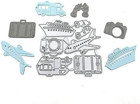 Aircraft Camera Bag Travel Kit Plane Car Cutting Dies,DIY Scrapbooking Artist Metal Cutting Dies Stencils Scrapbooking Decorative Embossing Folder...