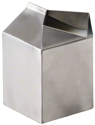 American Metalcraft MCC500 Stainless Steel Milk Carton Creamer Dispenser, Silver, 5-Ounce...