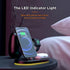 Gigastone 15W Wireless Charging Station, 3 in 1 Strong Magnetic Wireless Charging Stand, Wireless Charger Compatible with iPhone 14/13/12/11/SE/X/...